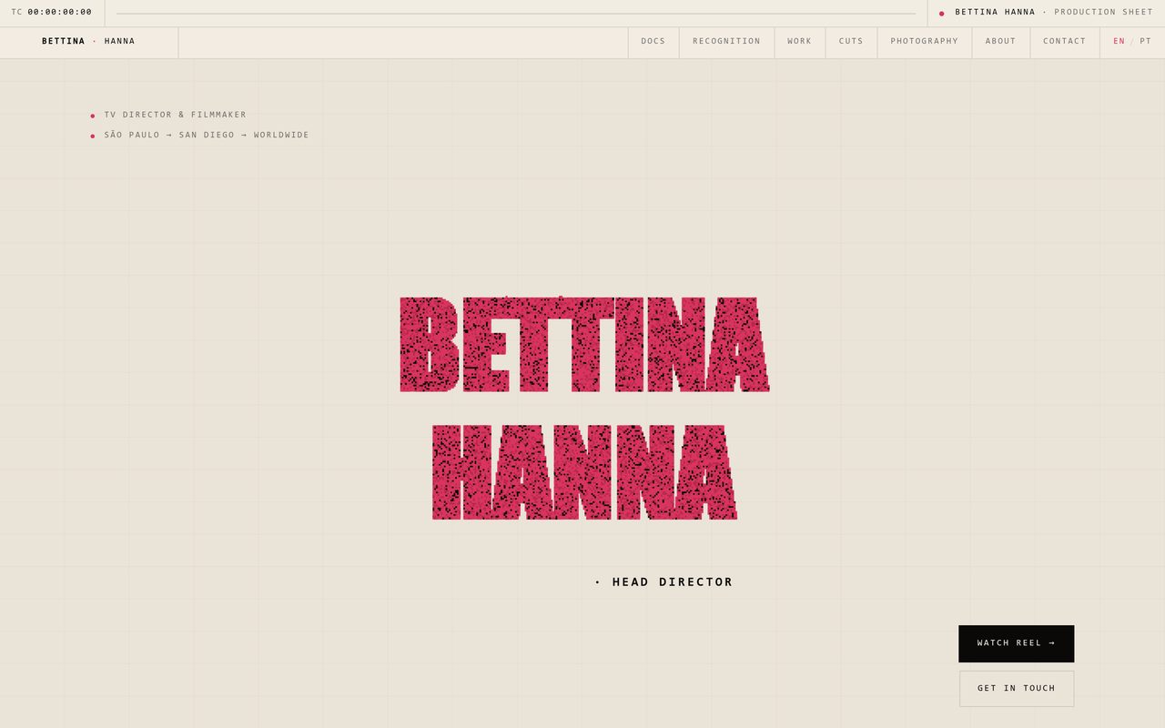 Bettina Hanna — directora de TV y filmmaker